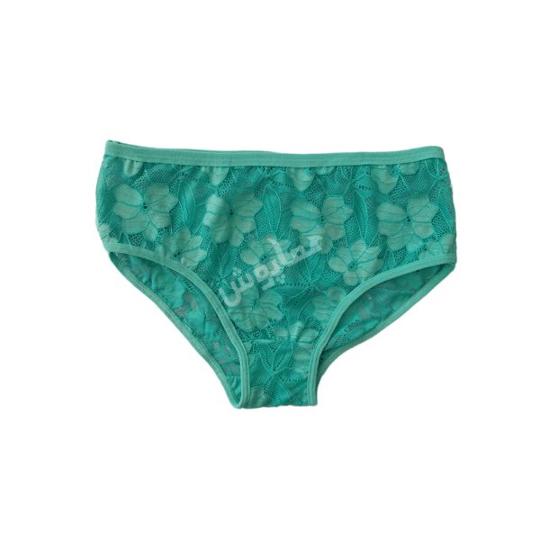 شورت گیپور زنانه رنگی گل دار فیروزه ای