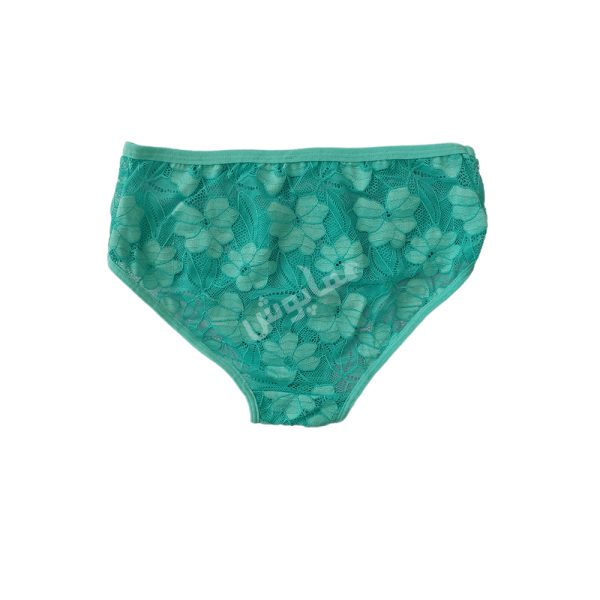 شورت گیپور زنانه رنگی گل دار فیروزه ای