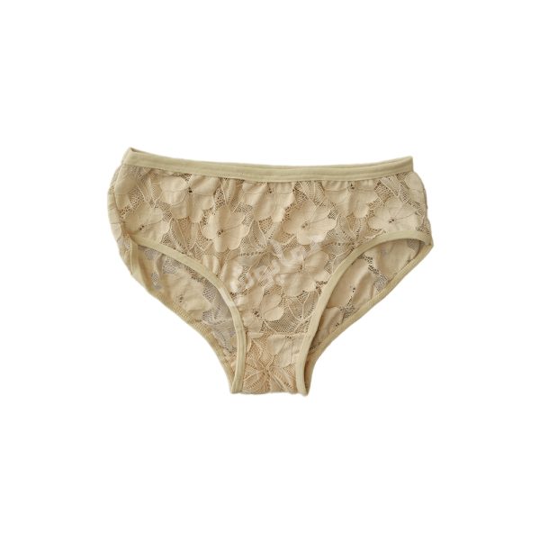 شورت گیپور زنانه رنگی گل دار کرمی