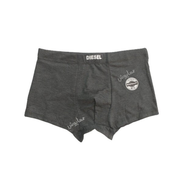 شورت نیم پا نخ پنبه مردانه خاکستری تیره