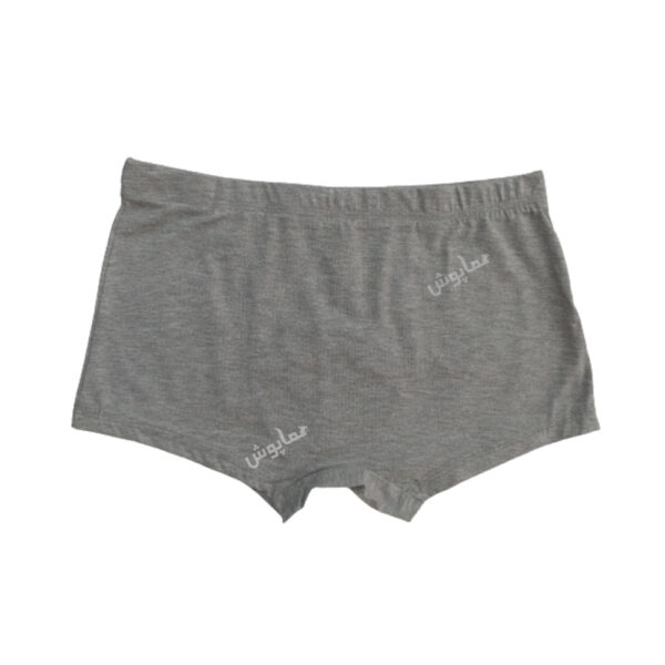 شورت نیم پا نخ پنبه مردانه خاکستری