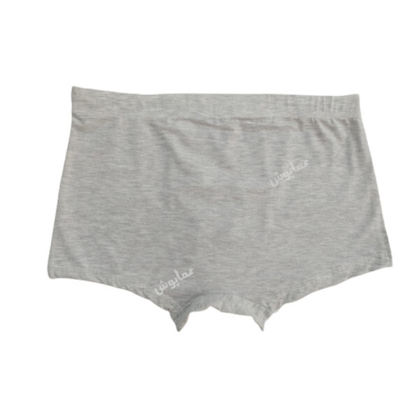 شورت نیم پا نخ پنبه مردانه خاکستری روشن